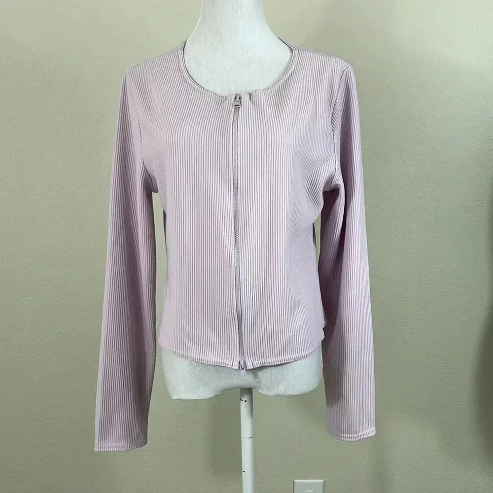 Pretty little thing size 8 light lilac zip up jacket